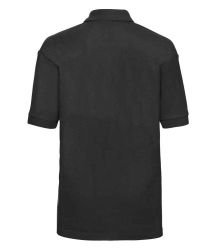 Russell Kids Pique Polo Shirt - Black - 11-12